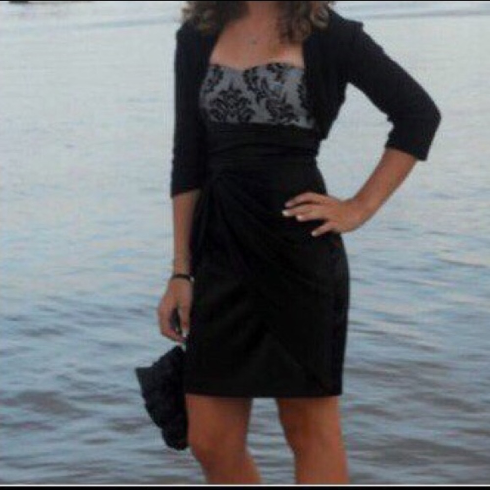 Strapless Black Party Dress